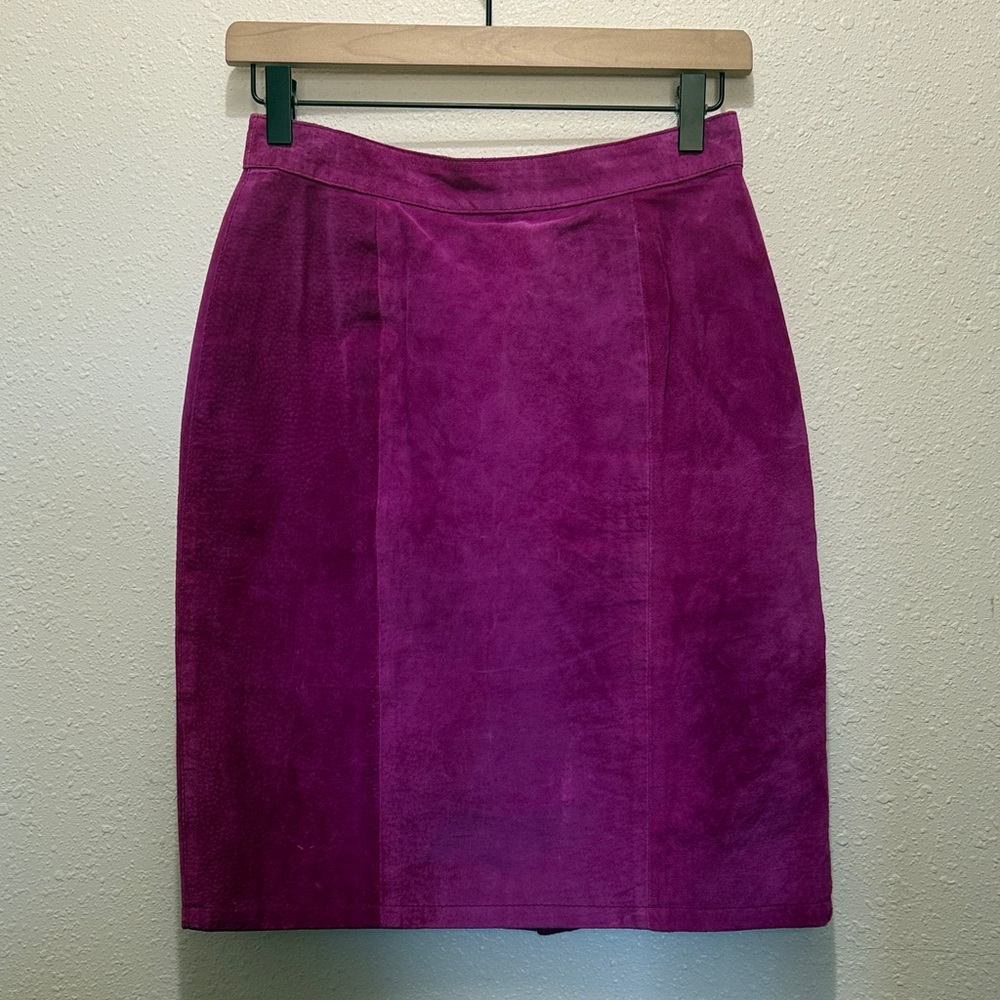 Global Identity Leather Skirt, Size 7/8